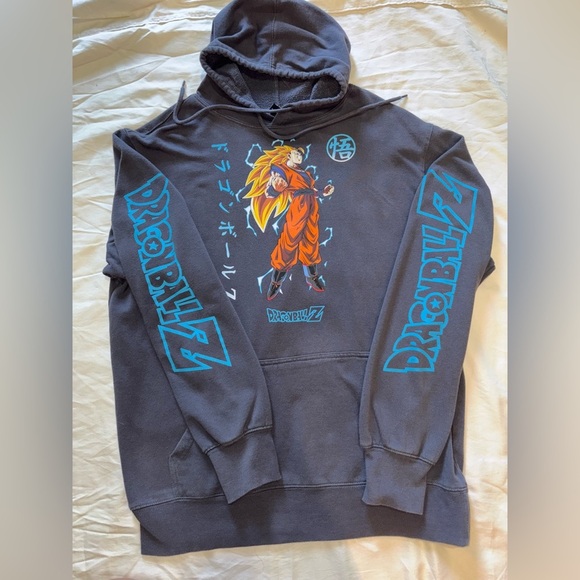 Grey and Blue Sweatshirt with Cartoon Design - Picture 6 of 10